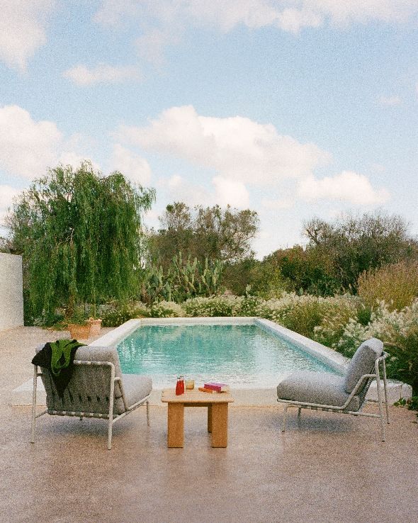 Assemble Coffee Table Table basse 55x55 cm Teck Outdoor Muuto 