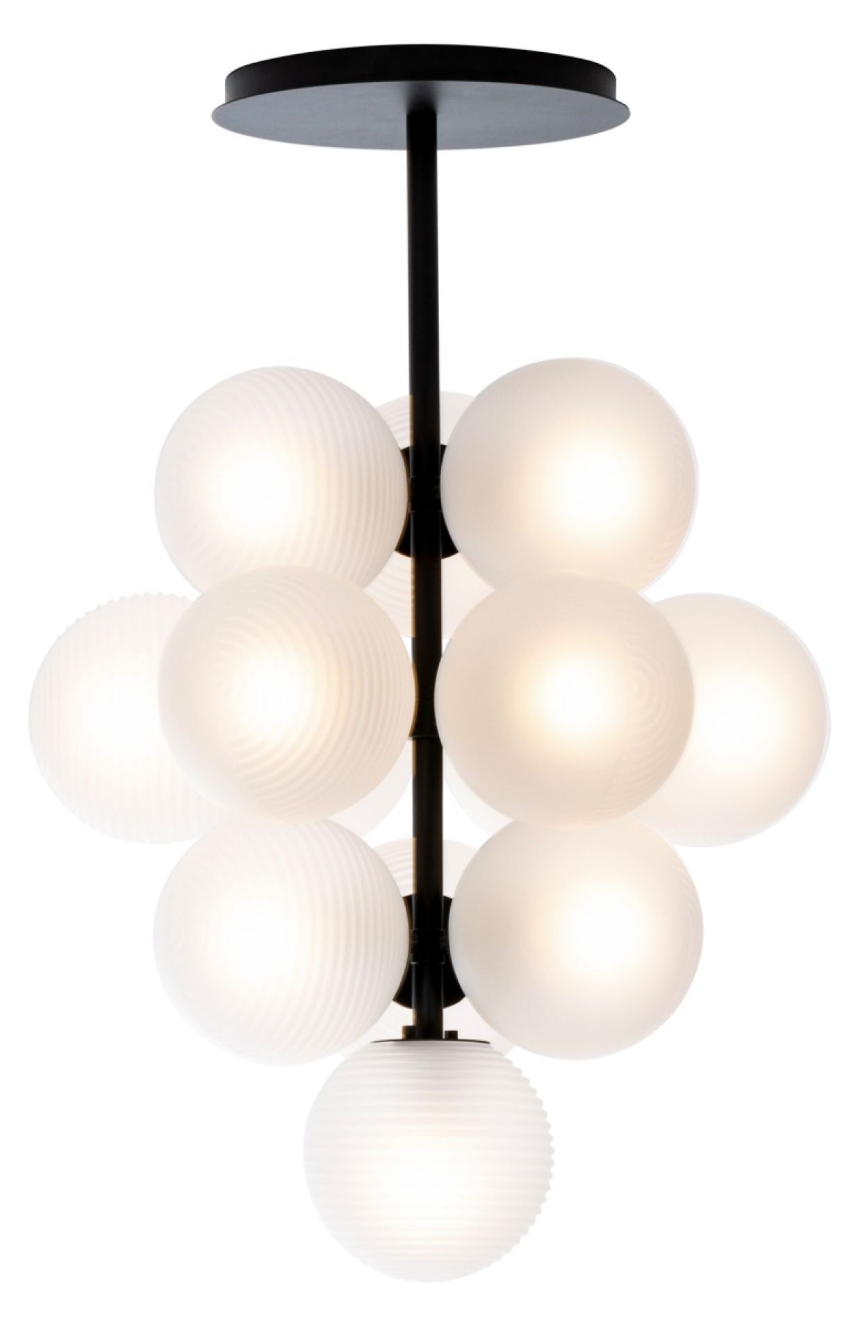 Stellar Grape Pendant Lampe de suspendue Pulpo Transparent - Noir