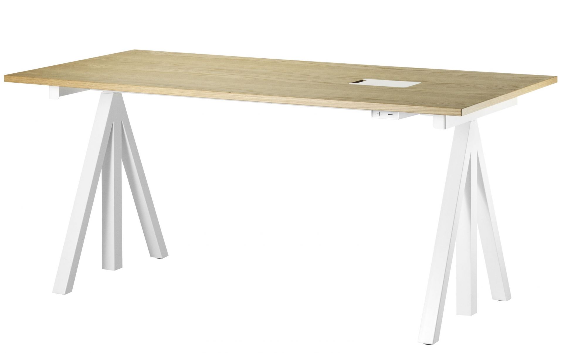 Bureau réglable en hauteur String Furniture Chêne