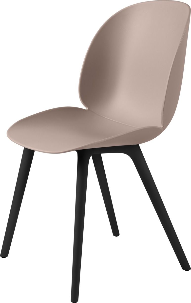 Beetle Chair Chaise de salle à manger Non rembourrée Piètement plastique Sweet Pink Gubi
