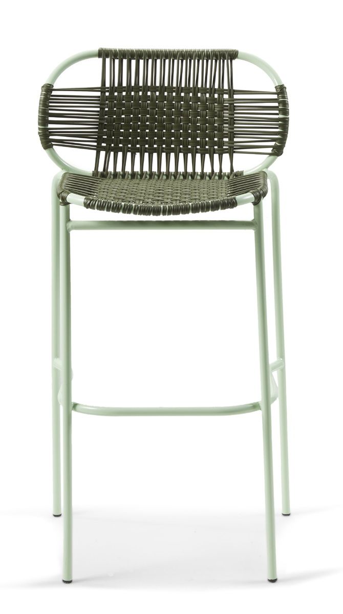 Cielo Barstool Tabouret de bar Extérieur ames Vert olive - Vert pastel