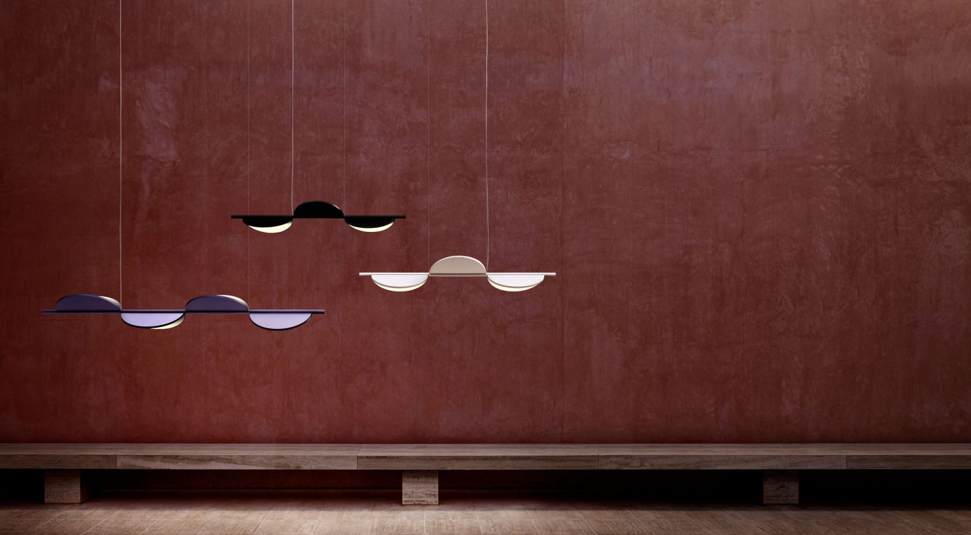 Almendra Linear S3 Lampe à suspendre Flos Nude