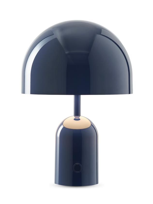 Bell Portable LED Table lamp lampe à batterie / lampe de table Tom Dixon Blaue Bell Portable LED Tischleuchte von Tom Dixon, moderne Akkuleuchte für den Innenbereich.