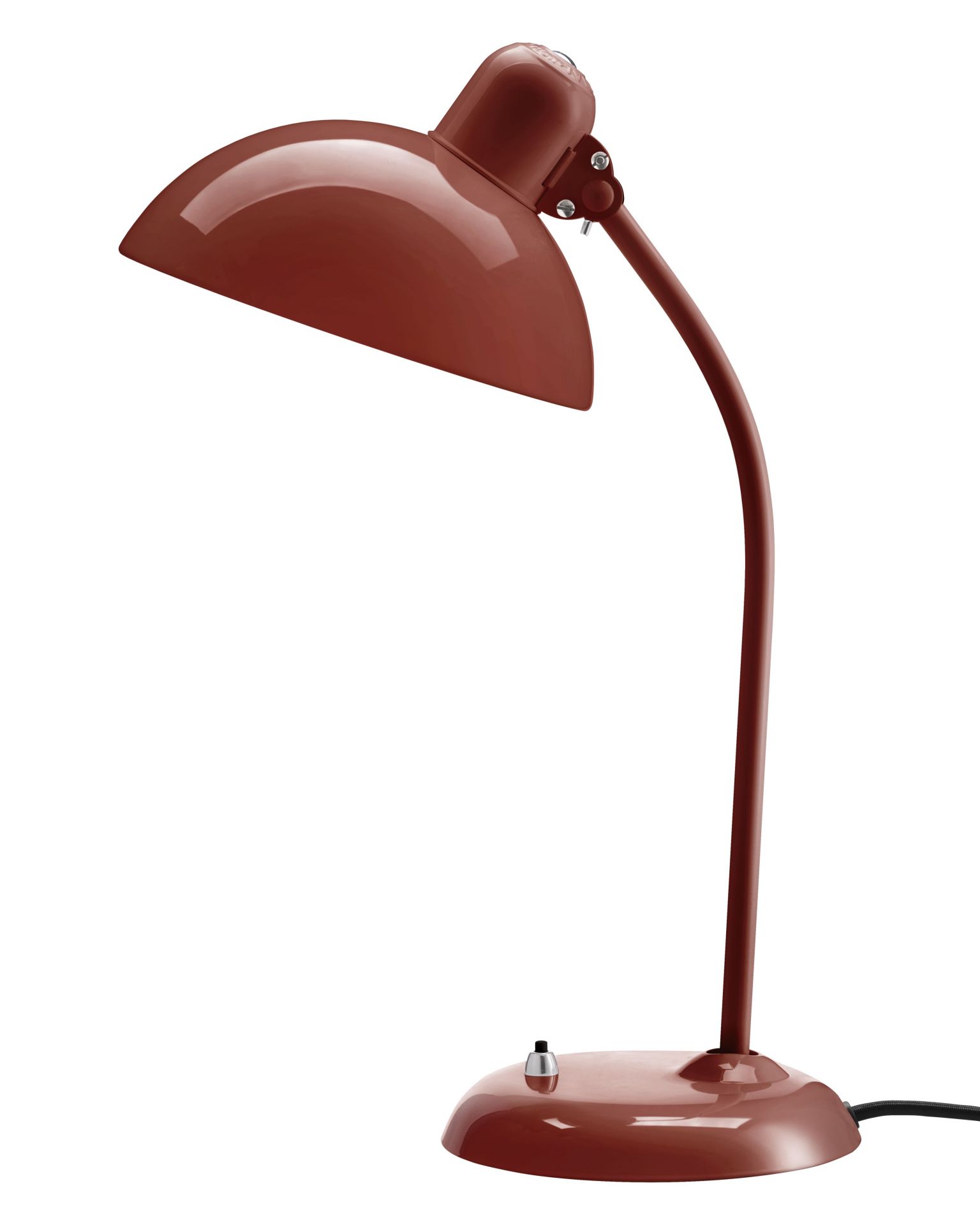 Kaiser Idell 6556 T Tischleuchte in Venetian Red von Fritz Hansen, klassisches Design.