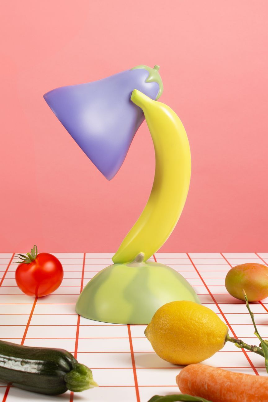 Vitamin Table lamp lampe de table aubergine Seletti