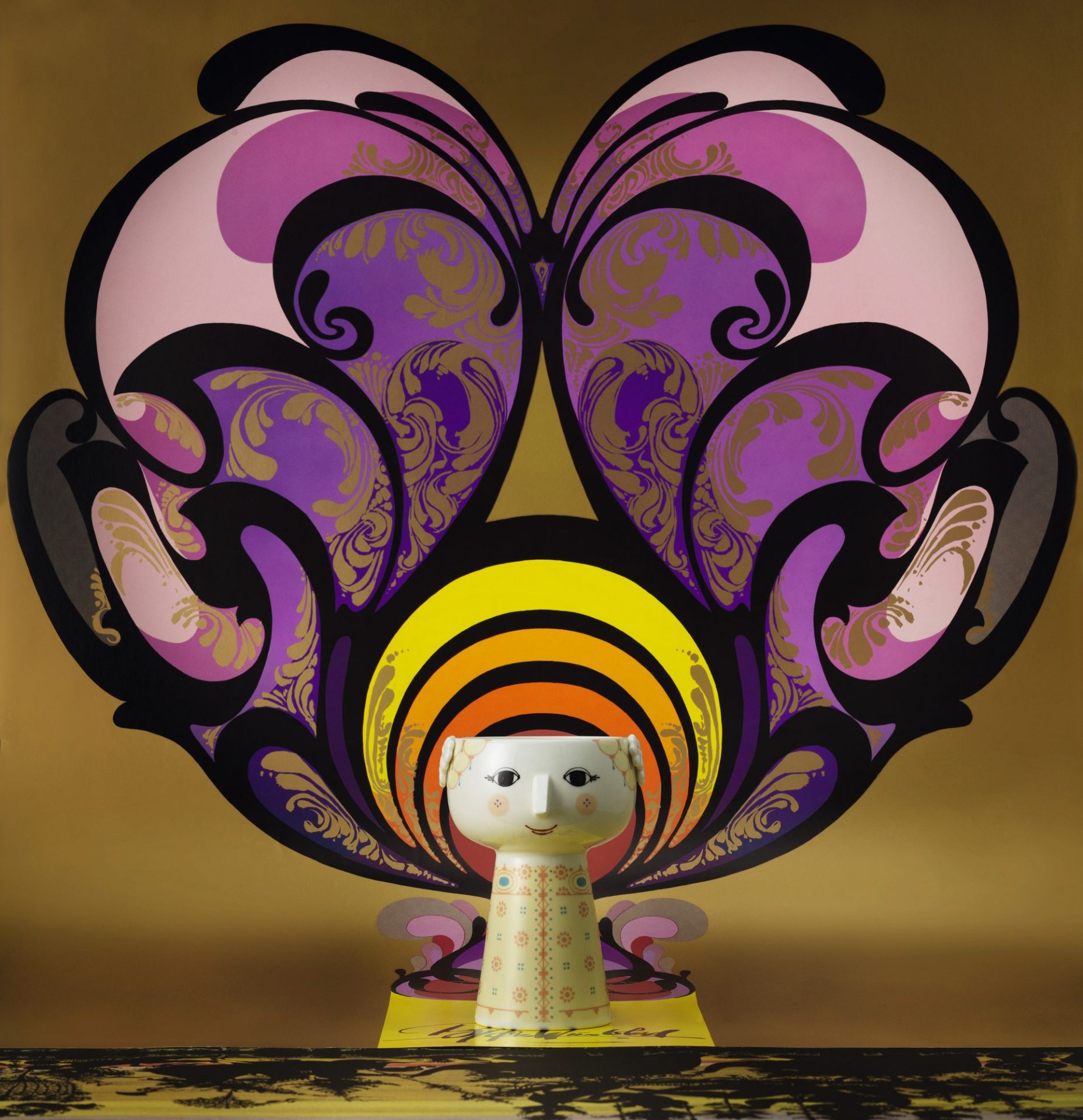Vase Eva jaune 15,0 cm Bjorn Wiinblad