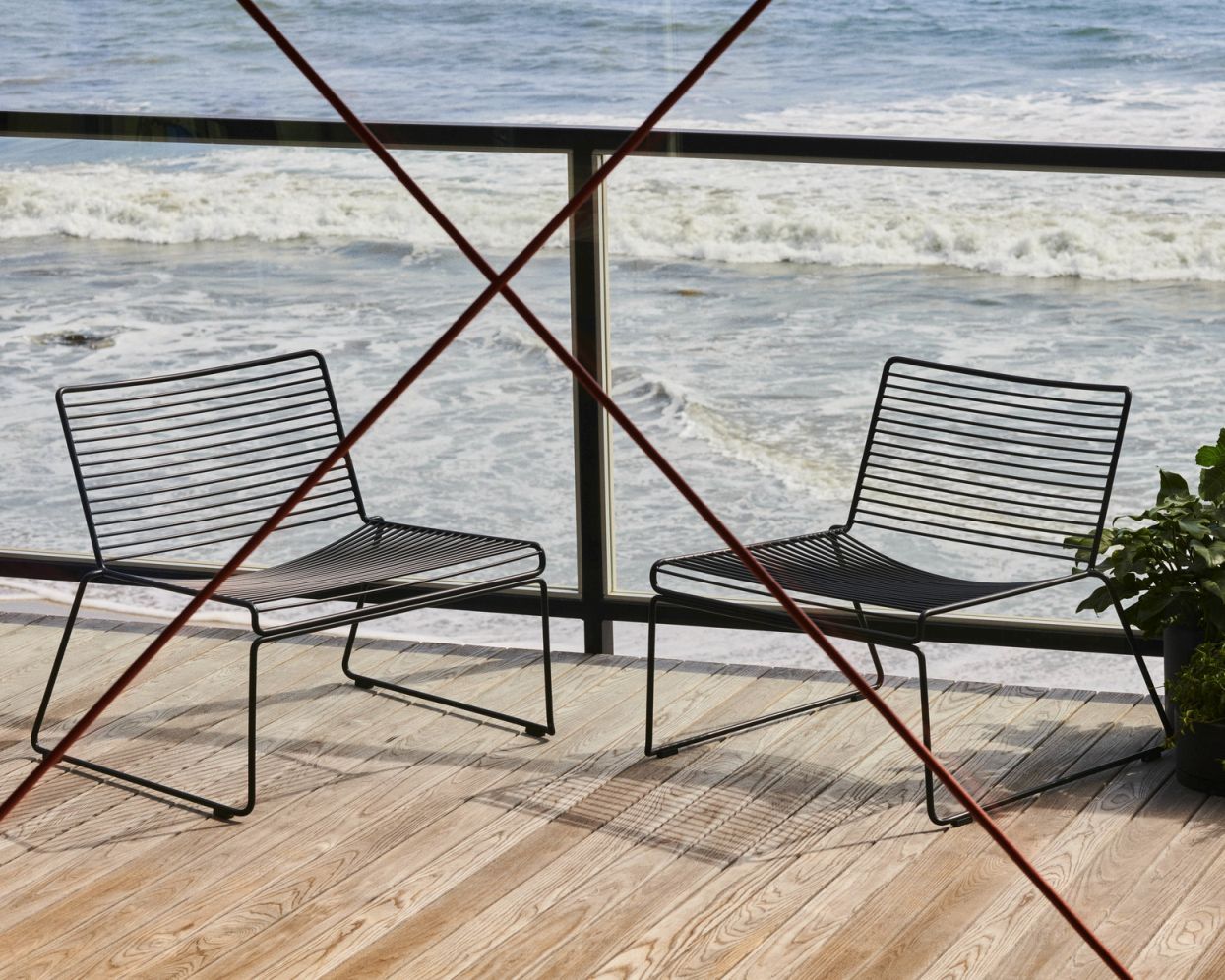 Hee Lounge Chair Fall vert Hay