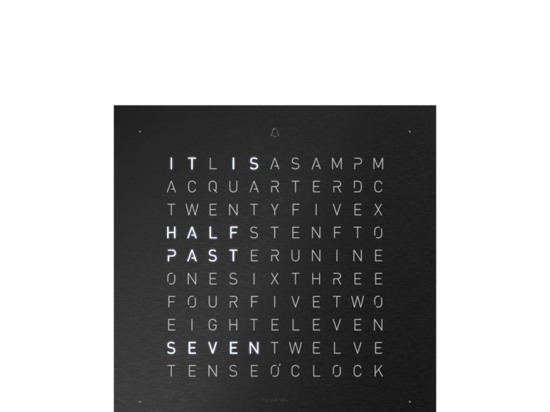 Cache avant pour l'horloge de table Earth 13.5 Anglais QLOCKTWO