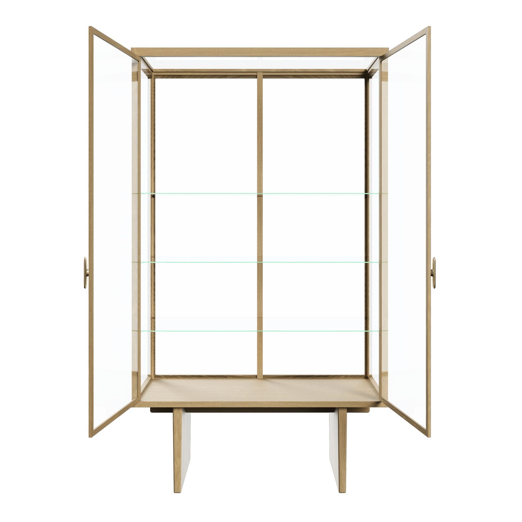 Private Vitrine placage en chêne teinté clair Gubi
