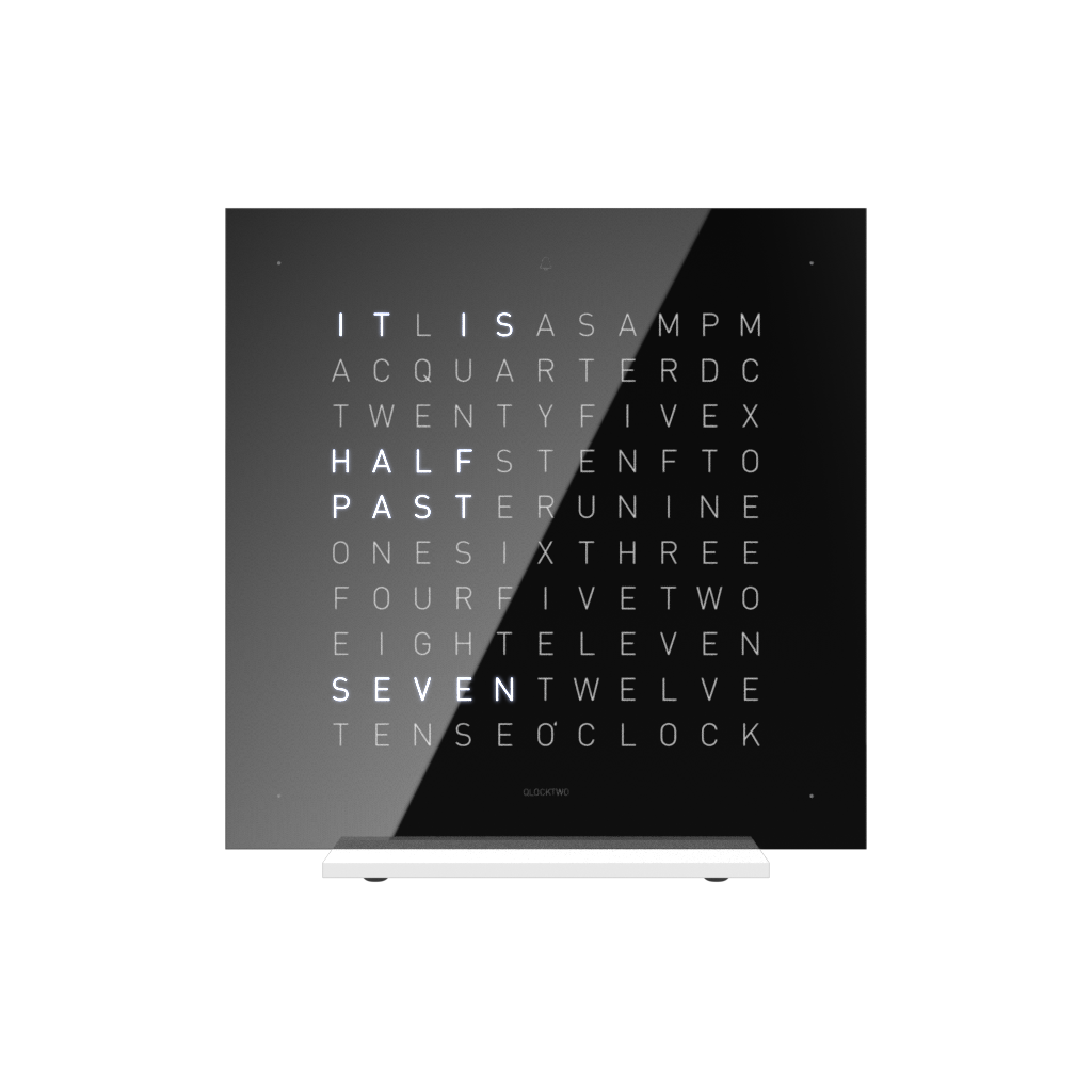  Earth 13.5 Pure Edition Horloge de table version / Montre Anglais QLOCKTWO