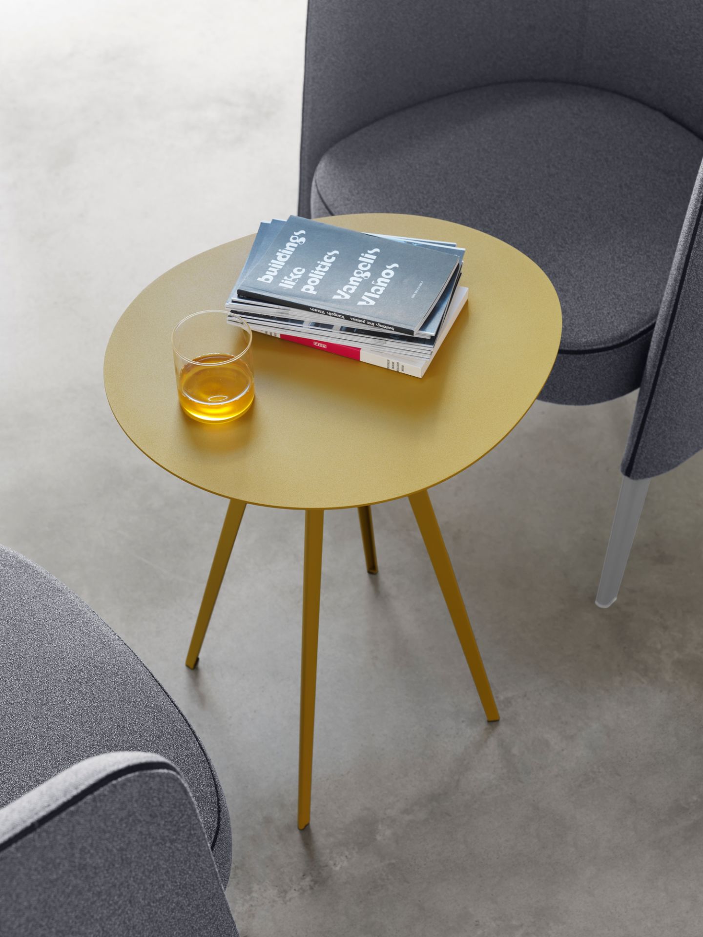 Agorà Table d'appoint moyen Segis moutarde