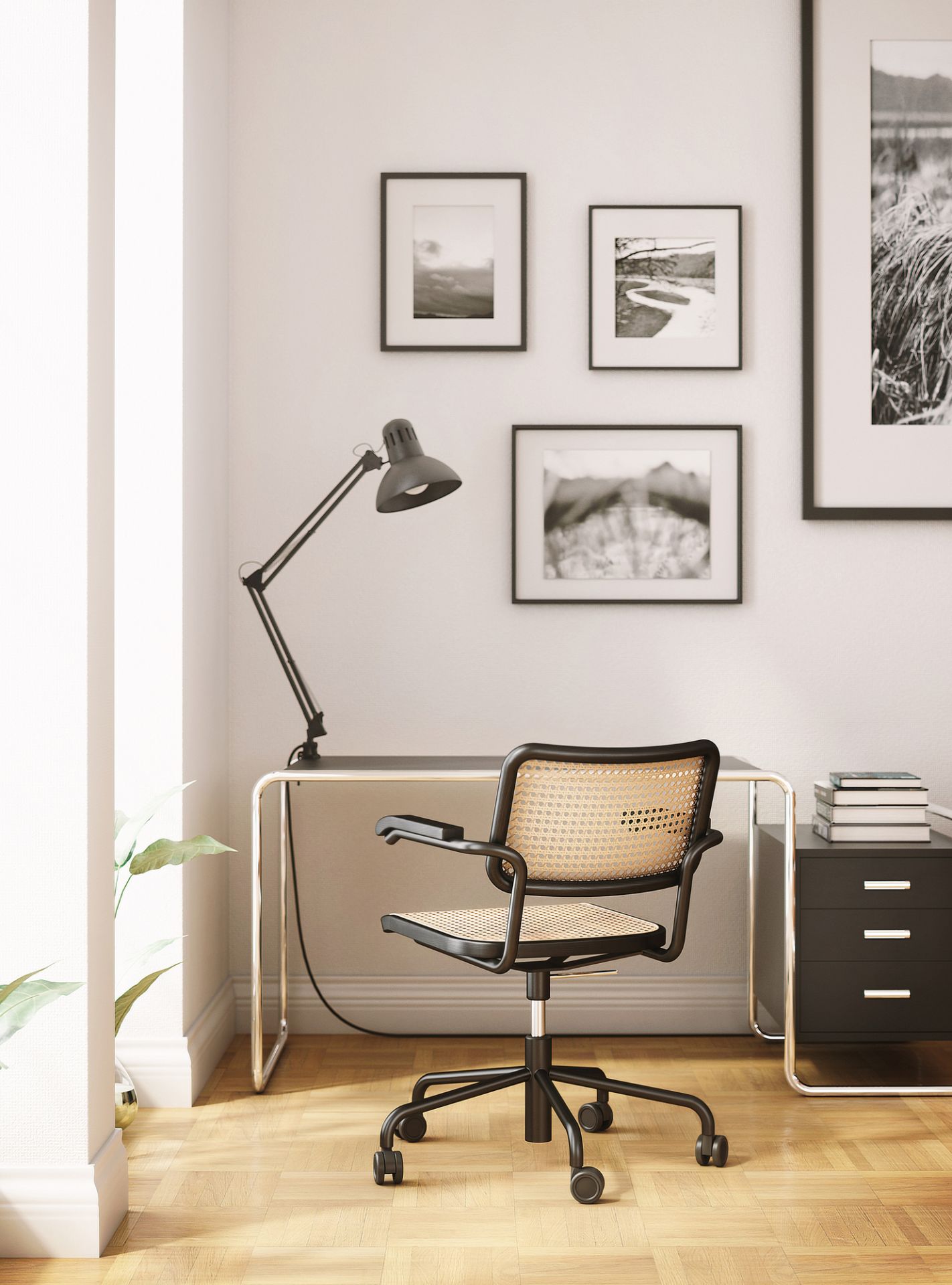 S 285/1 Bureau en Acier tubulaire Thonet