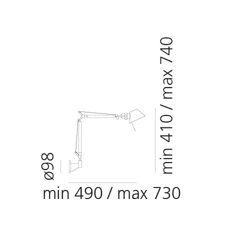 Tolomeo Micro Wall Applique ou plafonnier Artemide