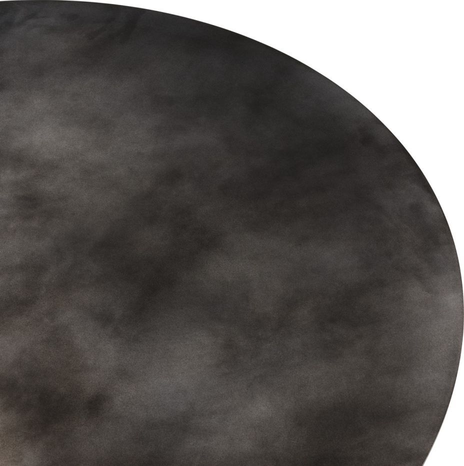 Epic table à manger ronde Misty Gray Acier Gubi