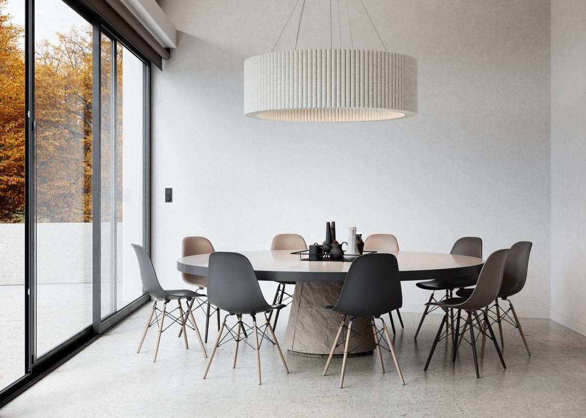 Objet de plafond Welle avec dispositif de suspension inclus