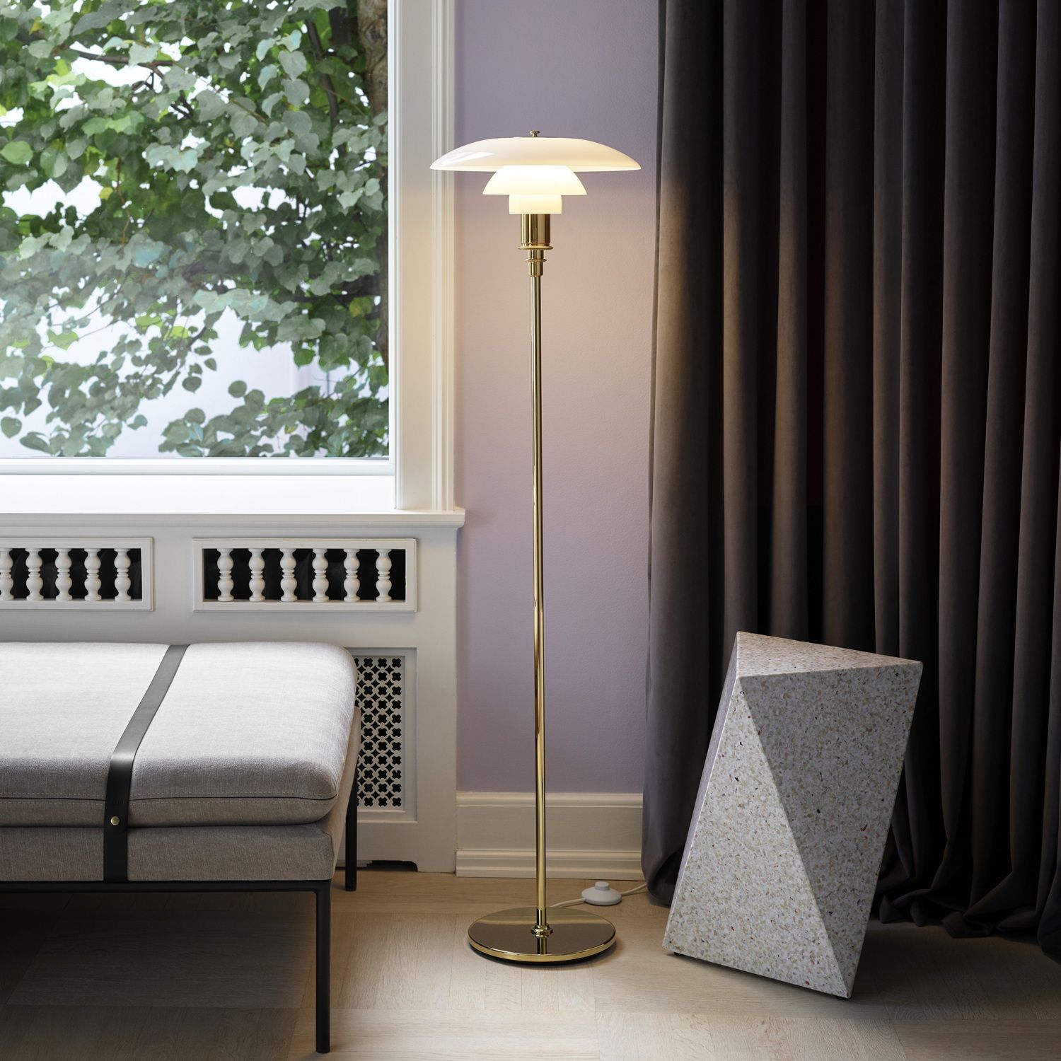 PH 3 1/2 - 2 1/2 Lampadaire Louis Poulsen