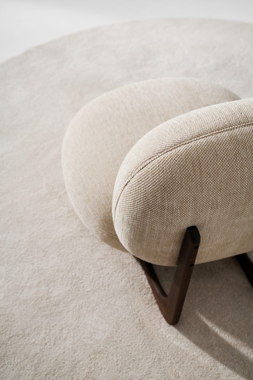 Copper Lounge Chair fauteuil structure bois NORR11