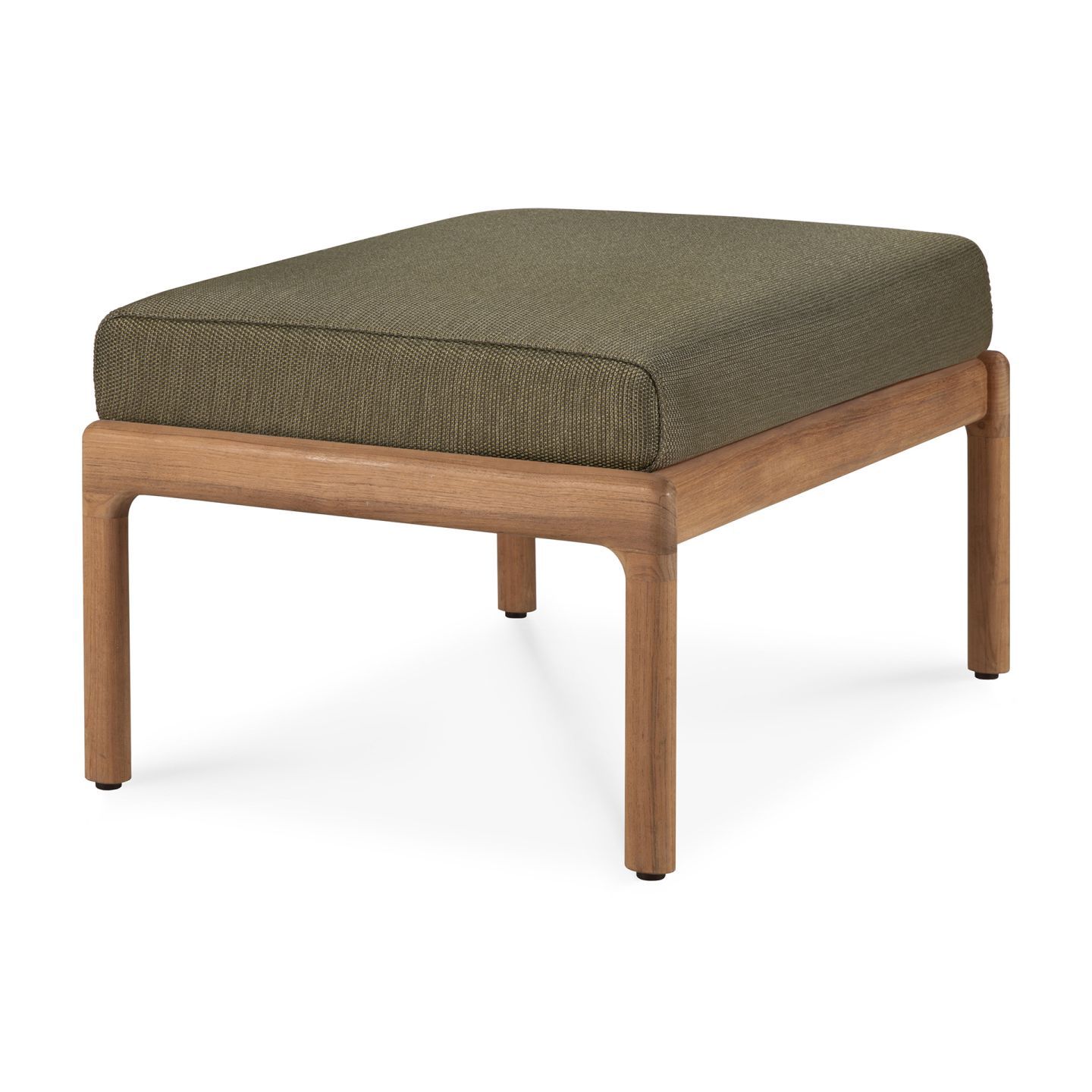 Tabouret d'extérieur rembourré Jack, tissu vert teck Ethnicraft