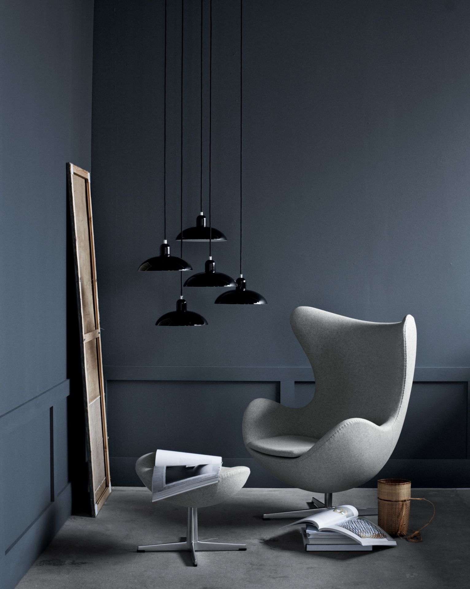 Egg Chair / " L'Oeuf"  Tabouret Fritz Hansen 