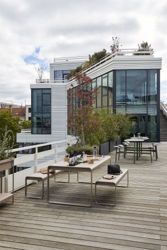 Bolder Table 3 places avec assises Extérieur Fermob EXEMPLE DE MANIÈRE