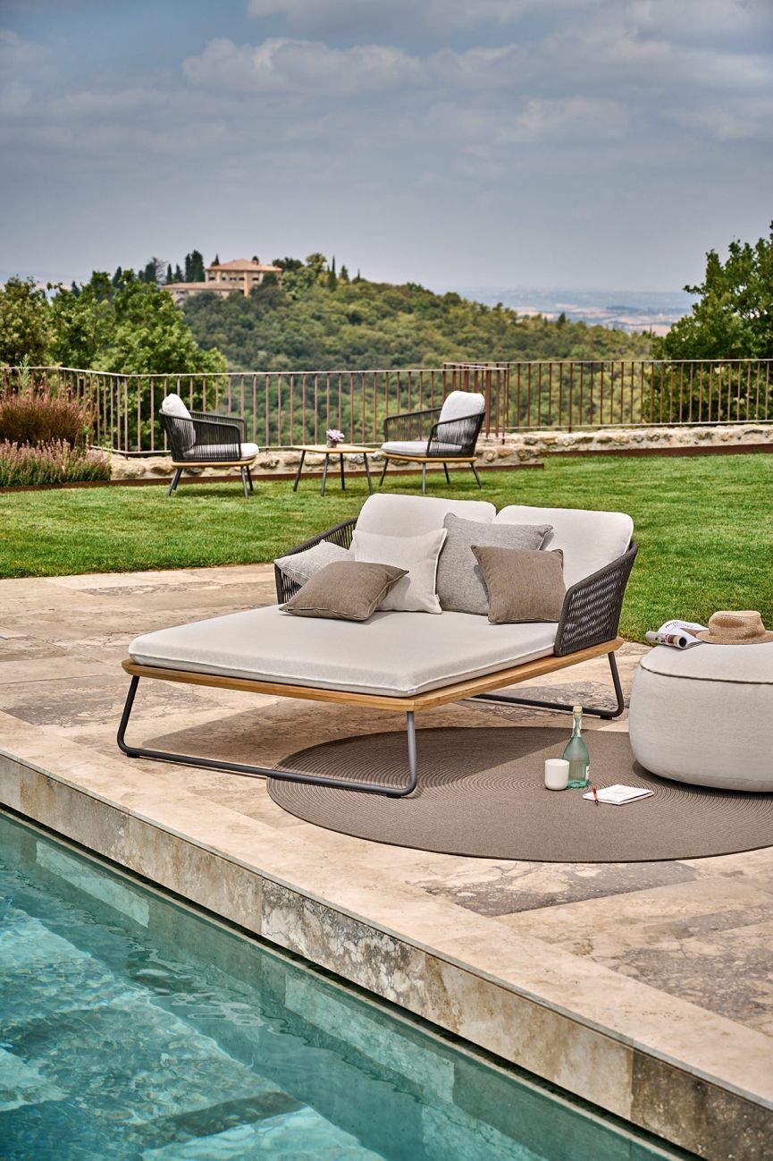 Maliha Lounge Tabouret Rond Outdoor Weishäupl  