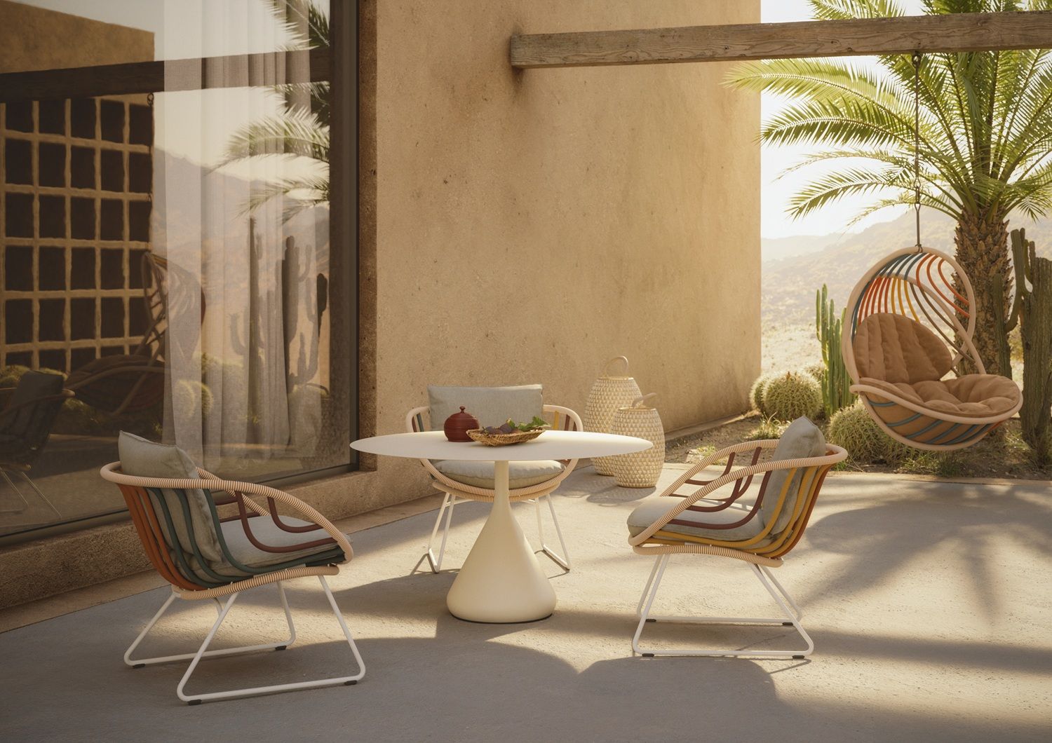 Kida Fauteuil suspendu avec coussin Dedon