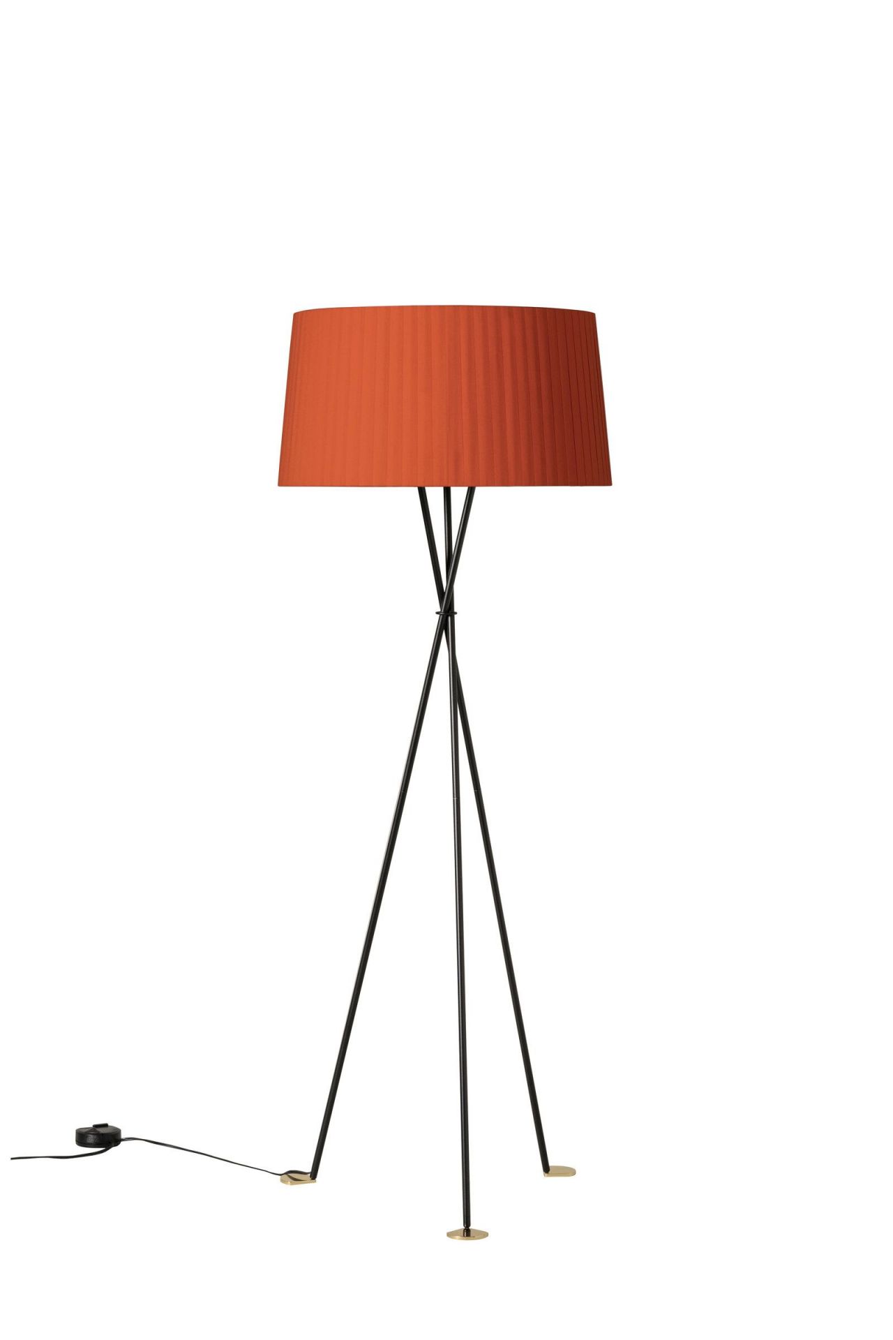 Tripode G5 lampadaire ambre rouge Santa &amp; Cole