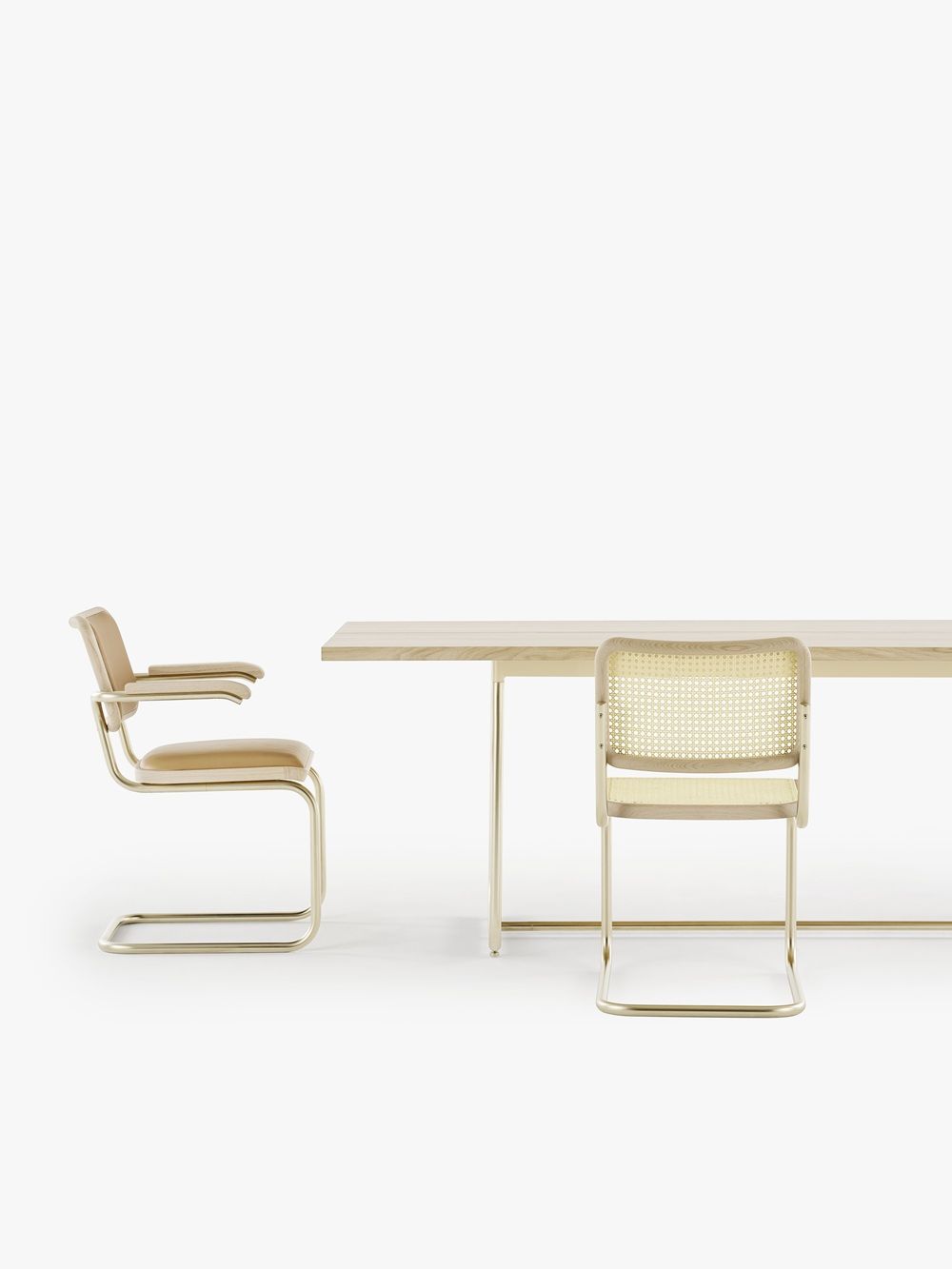 JS. Thonet by Jil Sander  S 1070 / S1070 Table de réunion Thonet