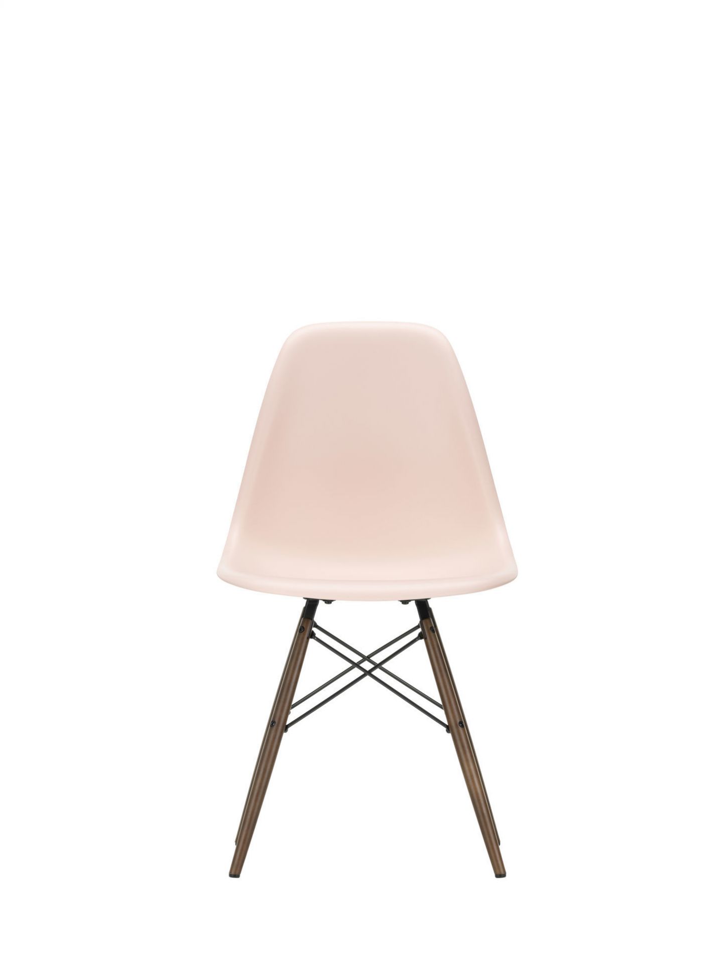 Eames Plastic Side Chair DSW Chaise Vitra Frêne couleur miel - Gris clair