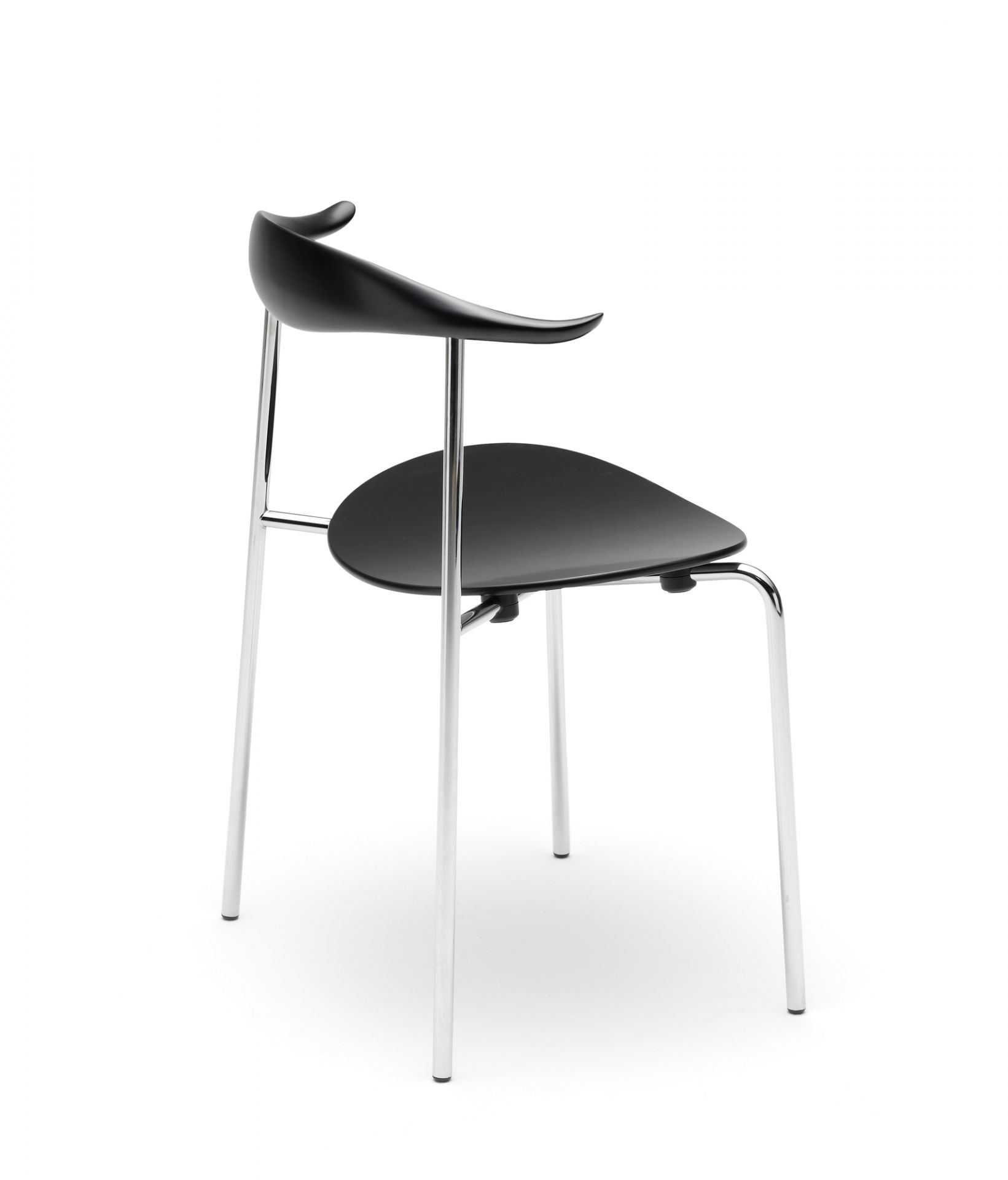 CH88T Chaise piètement acier inoxydable Carl Hansen & Søn