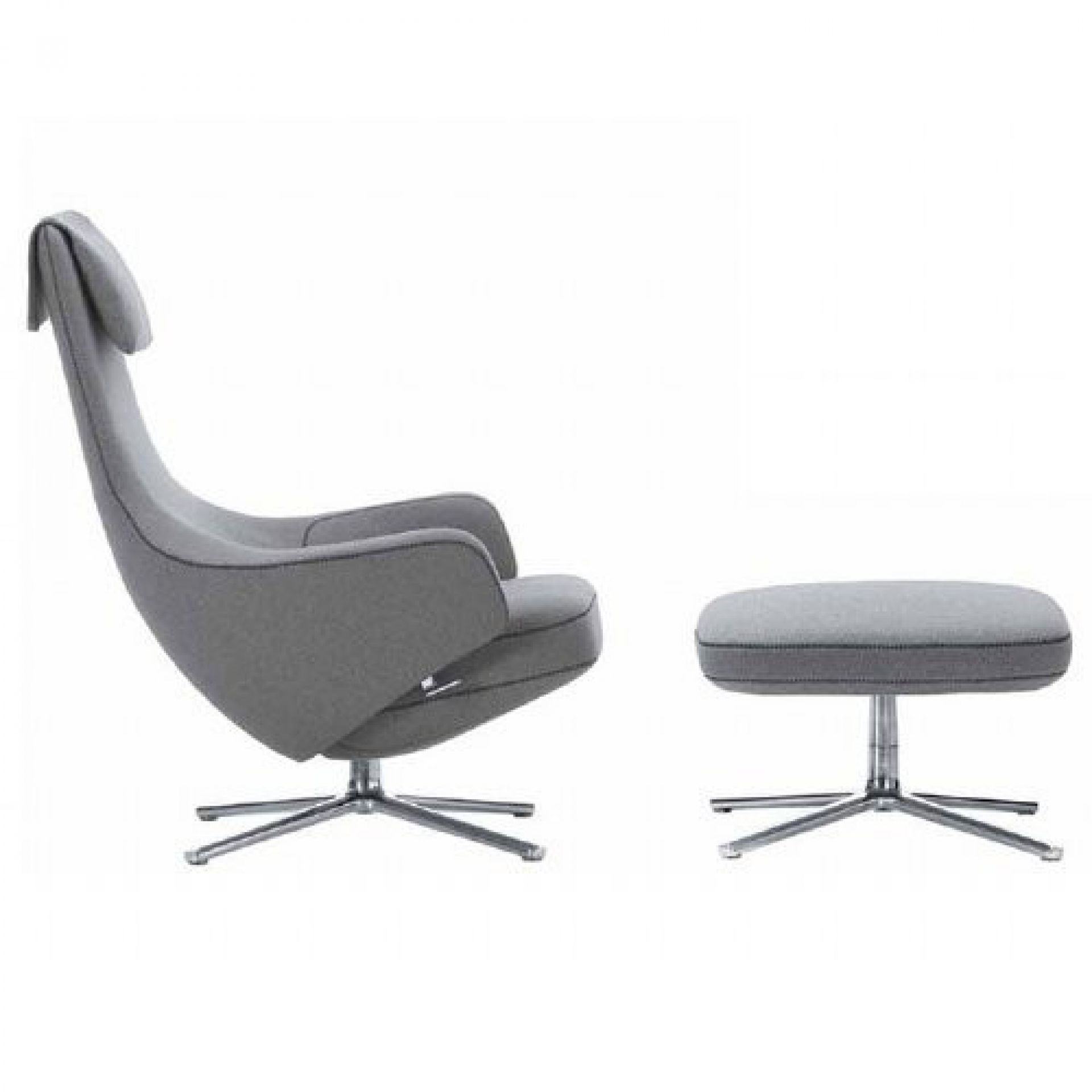 Fauteuil Repos + ottoman Vitra