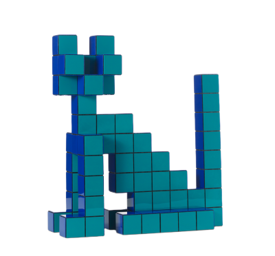 Panton Cubes Cat Duoton Sculpture Vitra