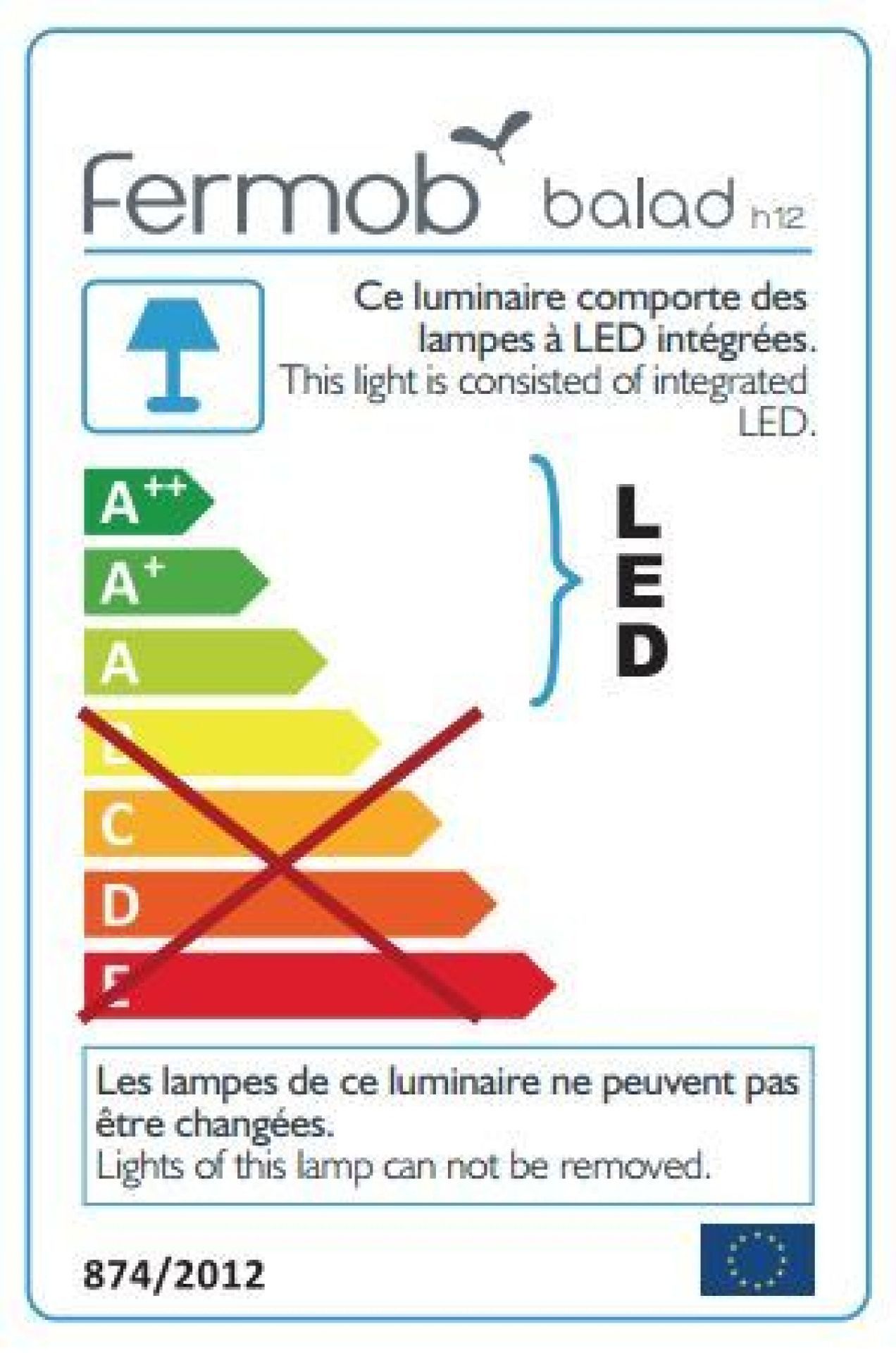 Balad Bamboo Lampe de table H 12 cm Lot de 3 MIELS Fermob OFFRE SPECIALE