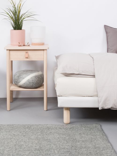 Mono Rectangulaire Tapis en feutre 160 x 230 cm myfelt Carl (gris chiné)