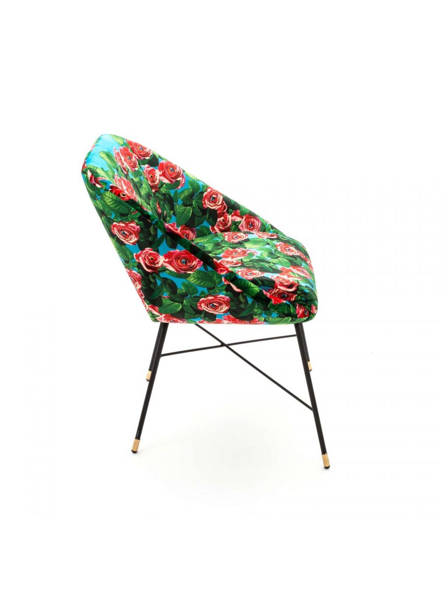 Toiletpaper chaise rembourrée Roses blue Seletti Toiletpaper chaise rembourrée Roses blue Seletti