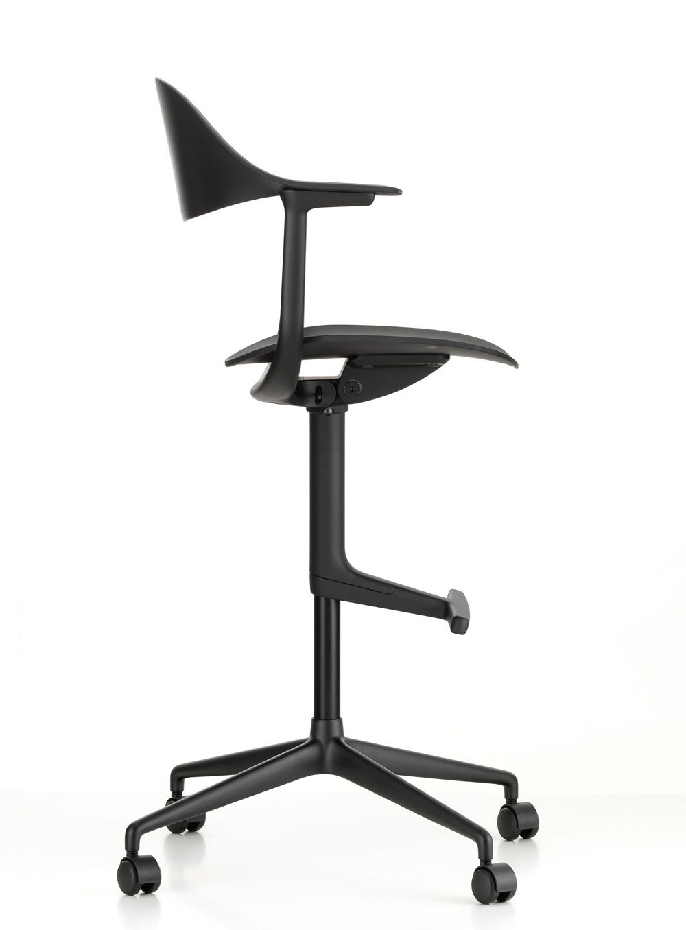 Fauteuil pivotant Mynt High assise et dossier en plastique Vitra