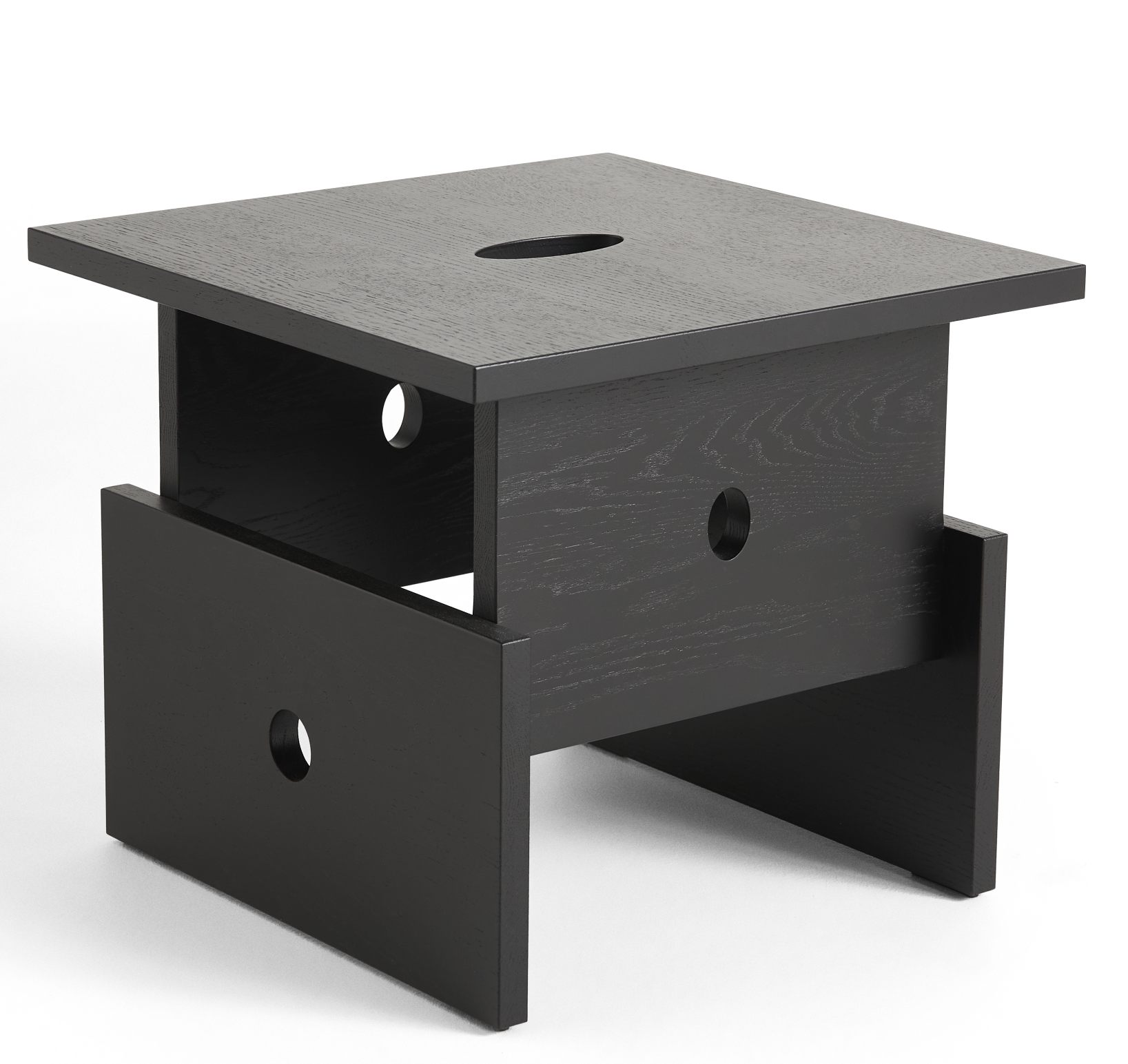 Wood Box Coffee Table Table basse Hay chêne noir vernis à base d'eau