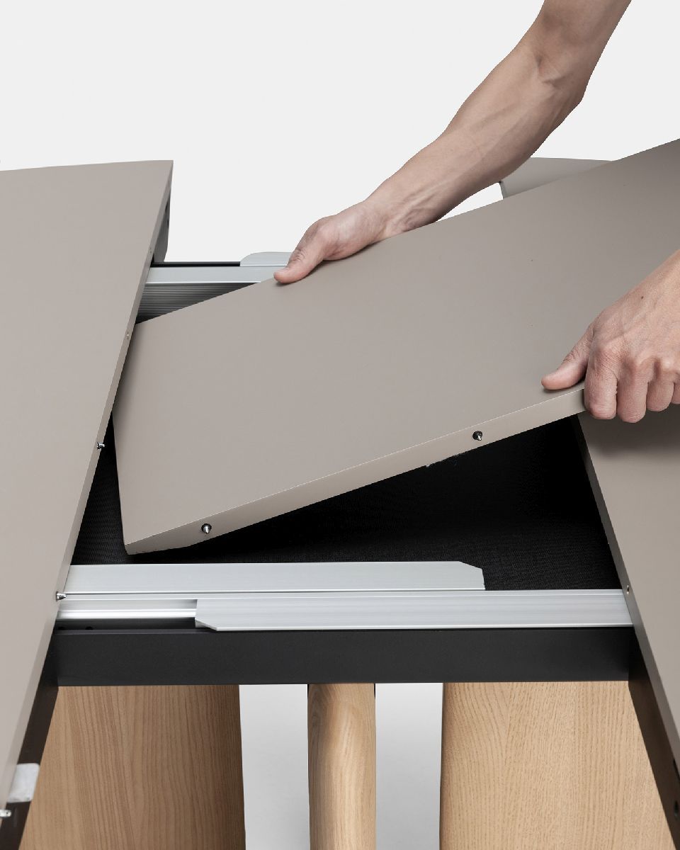 Pala Table à rallonges / Table à manger Kristalia