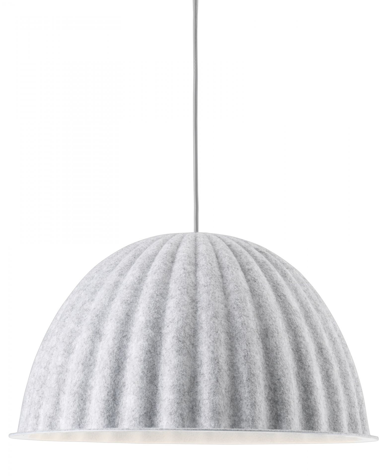 Under The Bell Pendant Lamp 55 Lampe de suspendue Muuto Blanc Mélange
