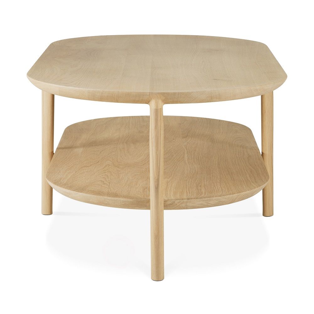 Bok Table basse longue Chêne 1 étagère Ethnicraft
