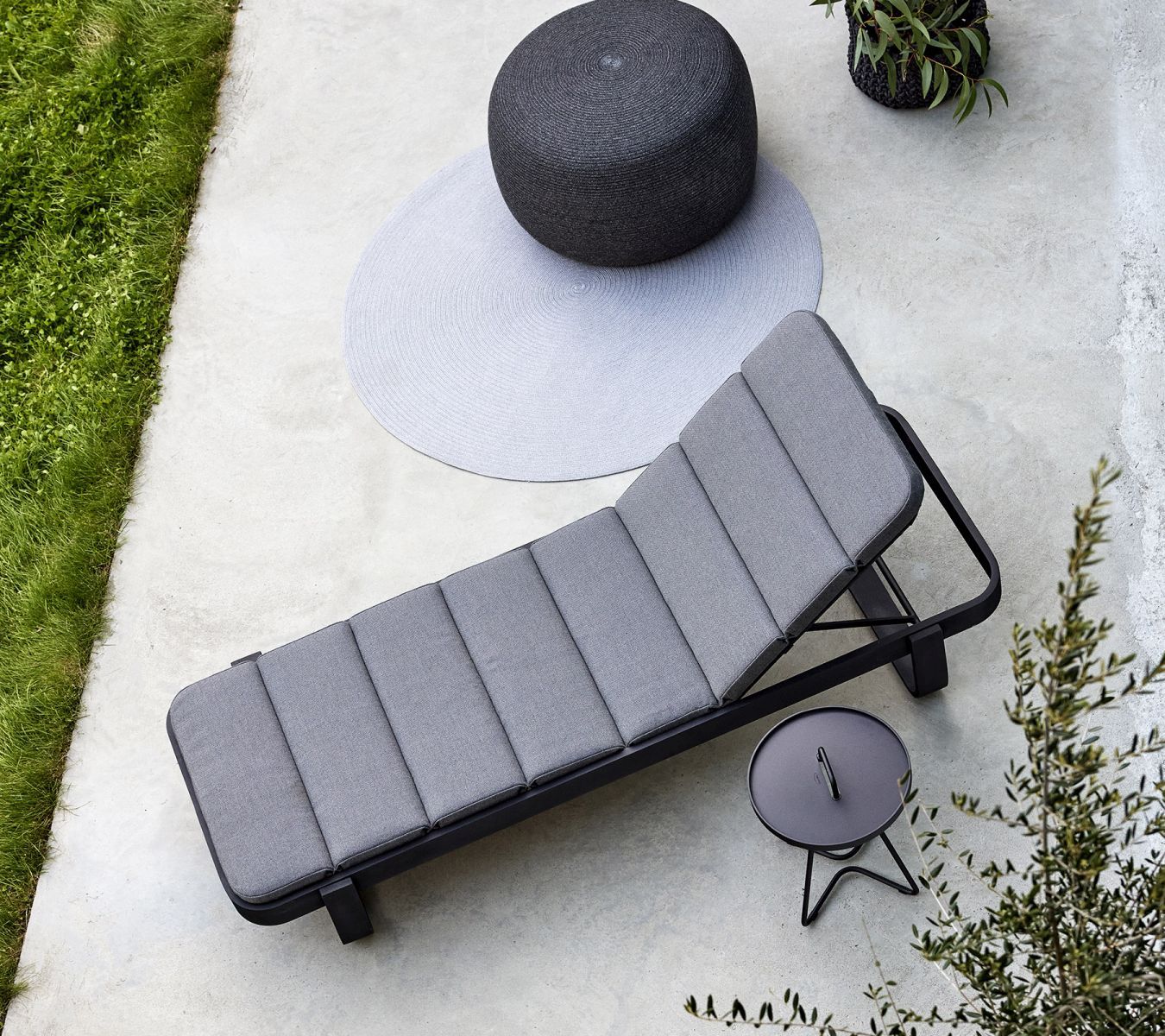 Cut Bain de soleil avec coussin AirTouch Cane-Line