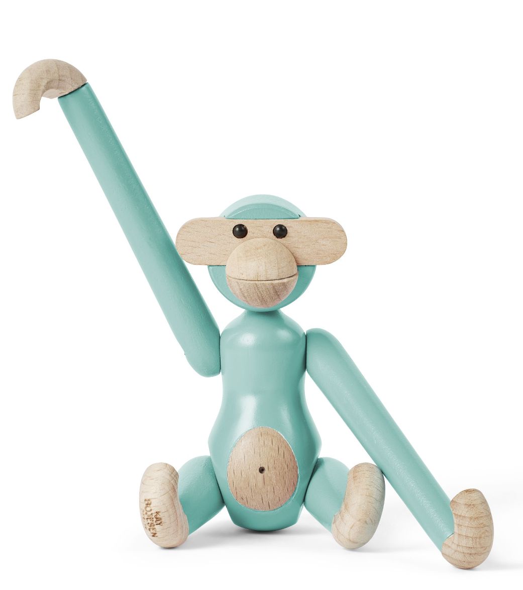 Singe mini coloré Kay Bojesen turquoise