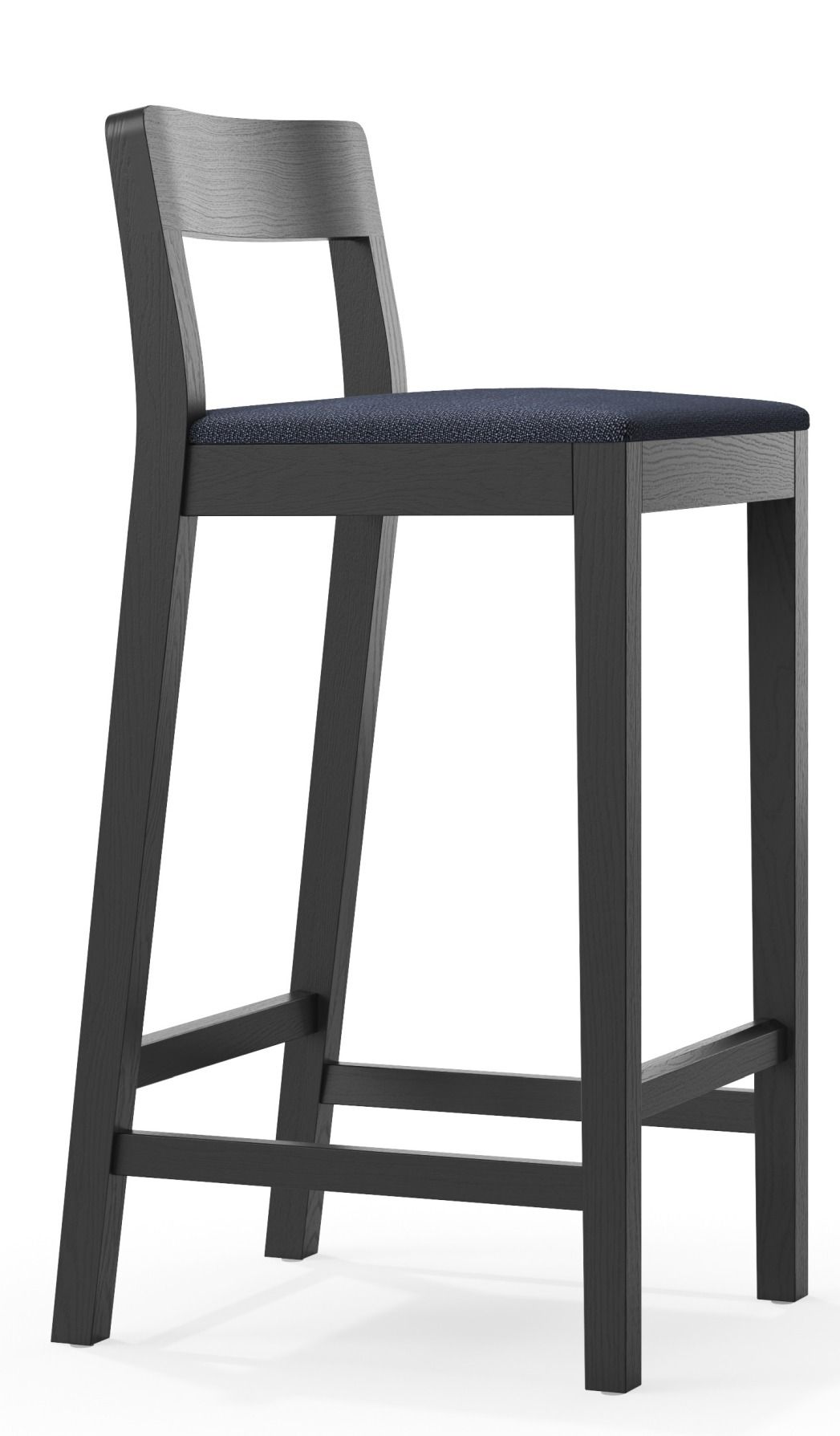 Sit tabouret de bar en bois avec coussin d'assise Zeitraum