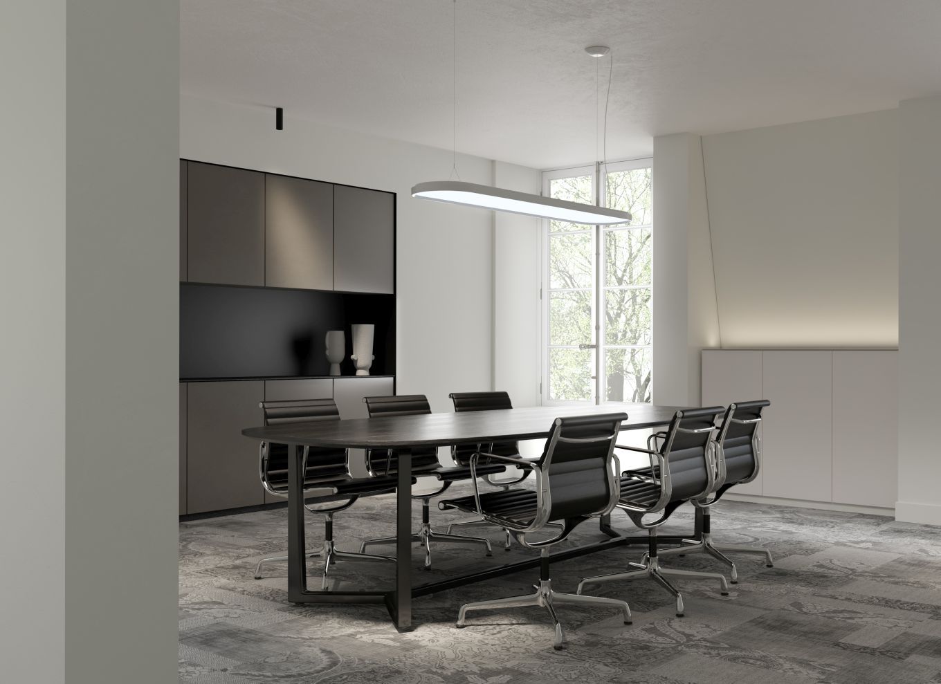Kido Lampe suspendue 150cm blanc 3000K Belux