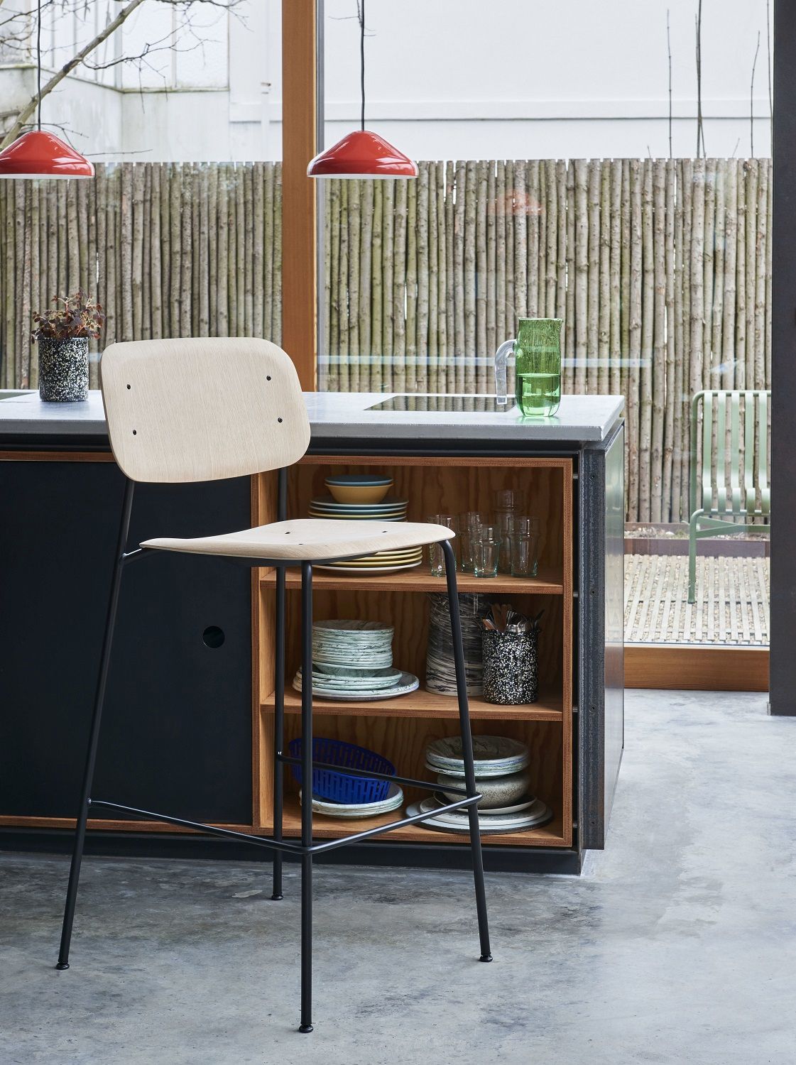 Soft Edge 90 Bar Stool Low / High Tabouret de bar Hay