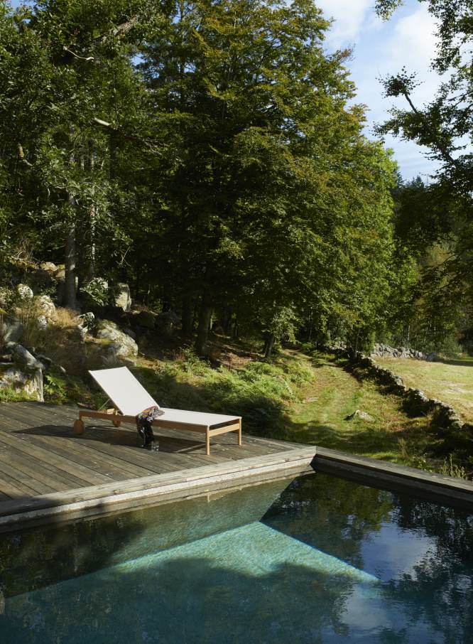 Pelagus Sunbed Bain de soleil d'extérieur Skagerak by Fritz Hansen