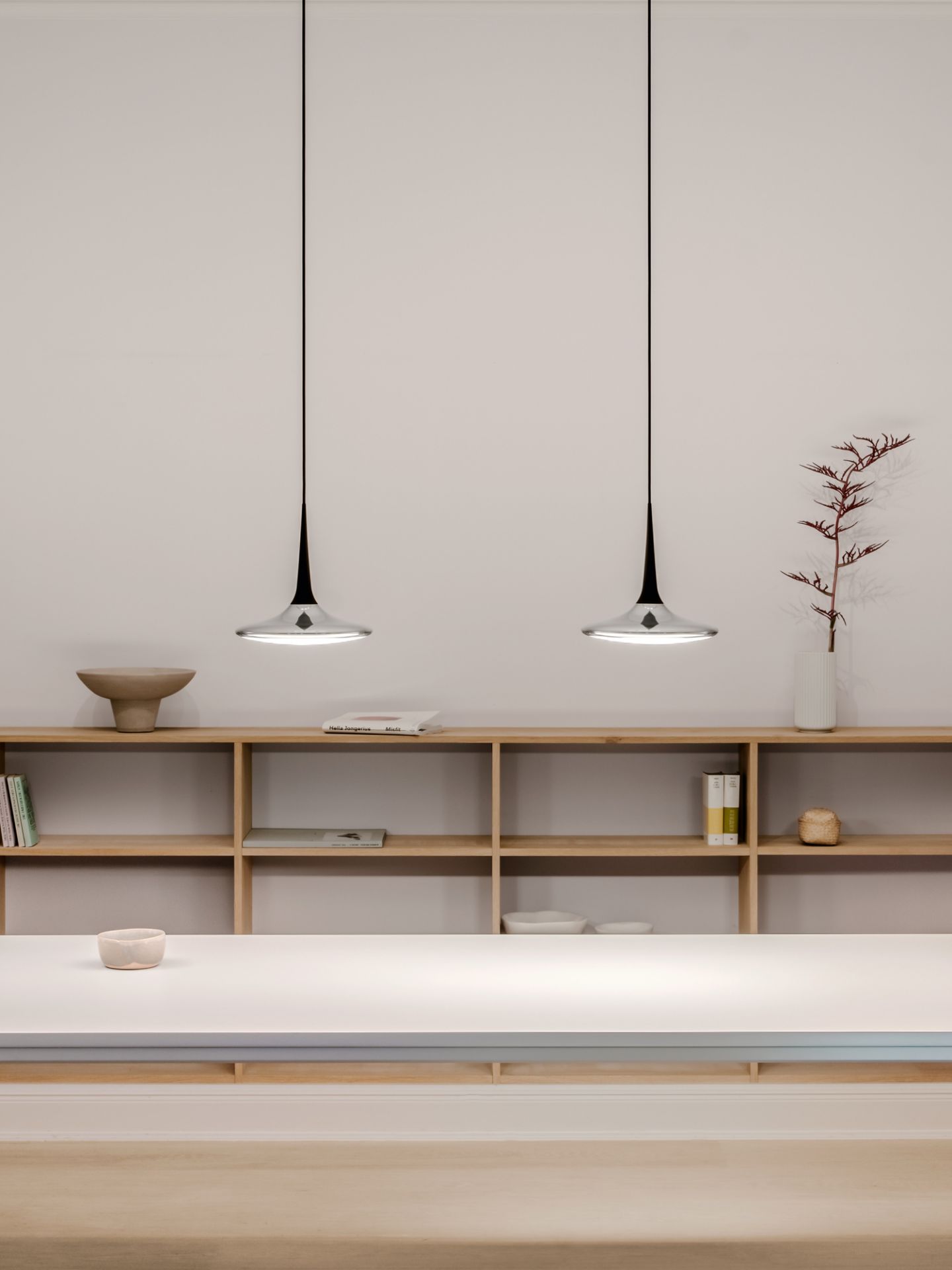 Falling Leaf In Lampe de suspendue Grau