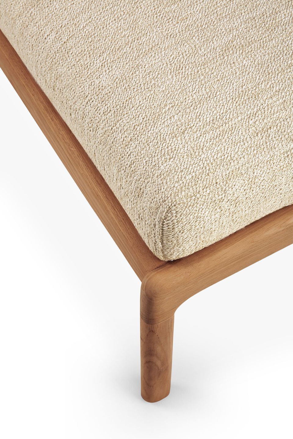 Jack Outdoor Tabouret rembourré Teck Natutral Ethnicraft
