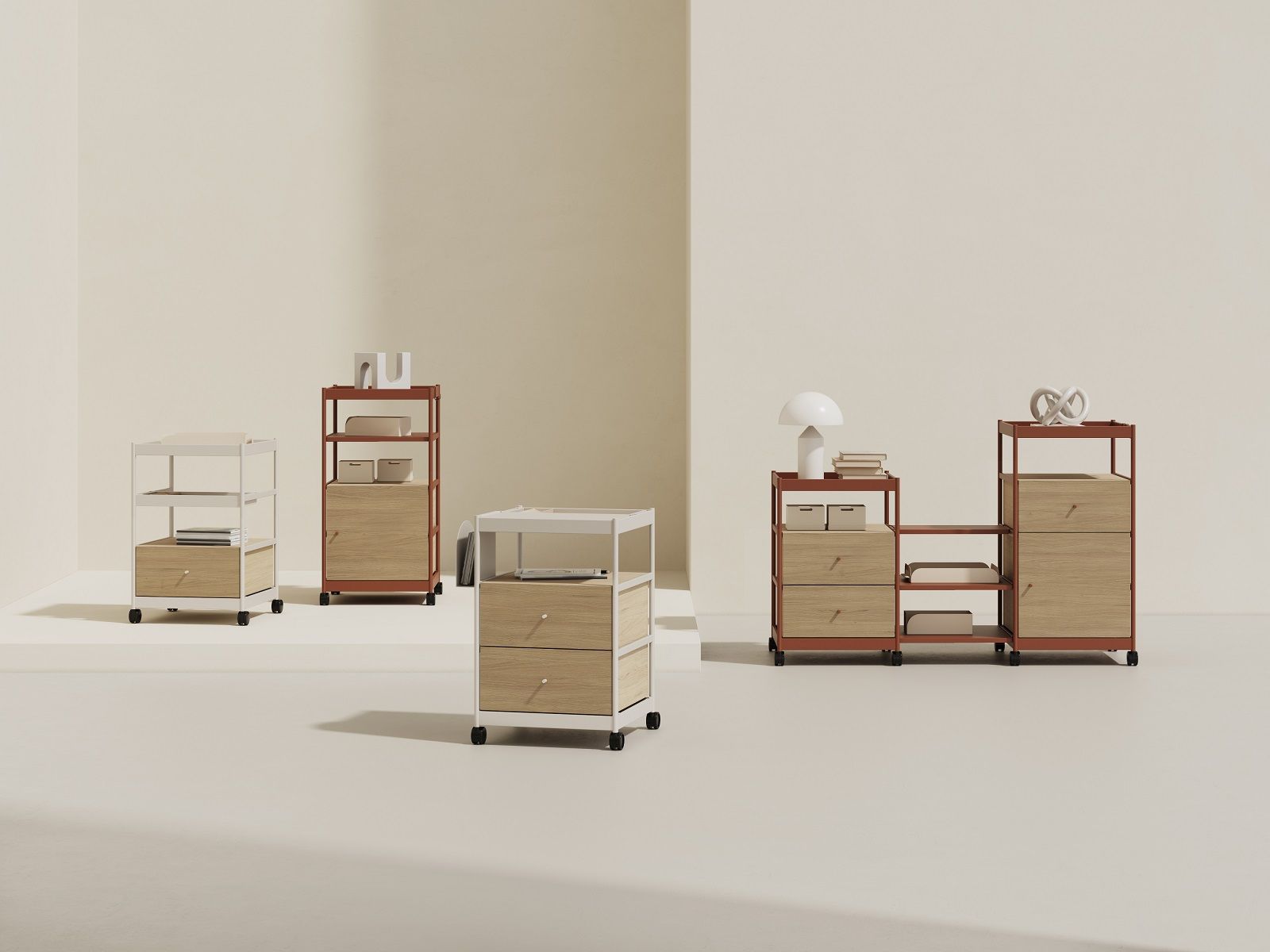 Beside Office Trolley Élément d'étagère / commode Mizetto QUICK SHIP