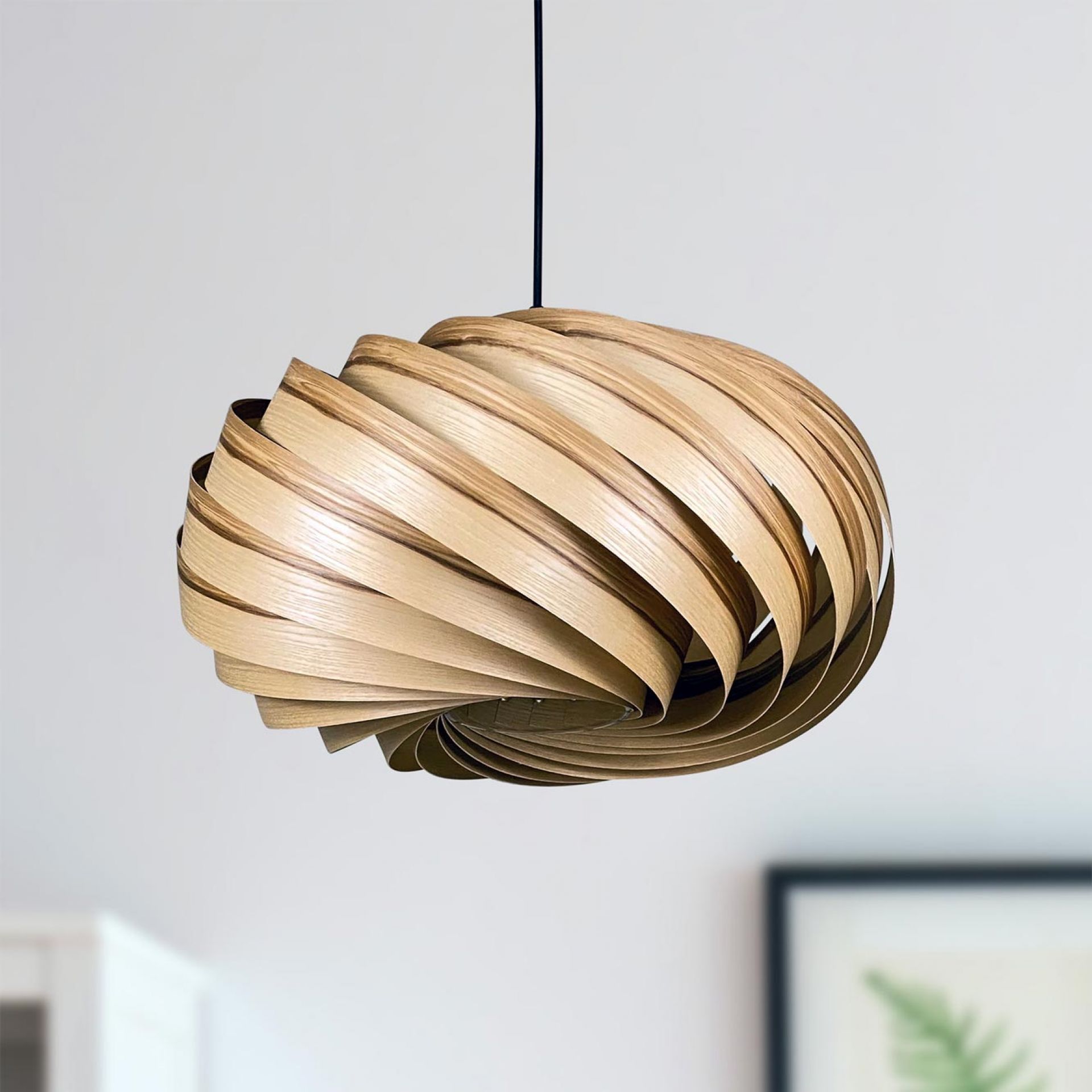 Quiescenta Lampe à suspendre Ø45 cm Frêne Gofurnit